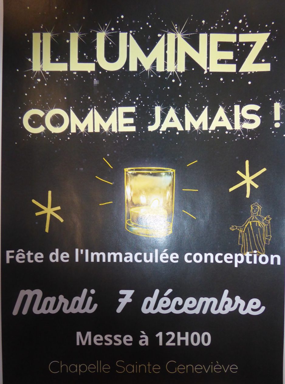 Messe anticipée du mercredi 8 décembre – Immaculée conception