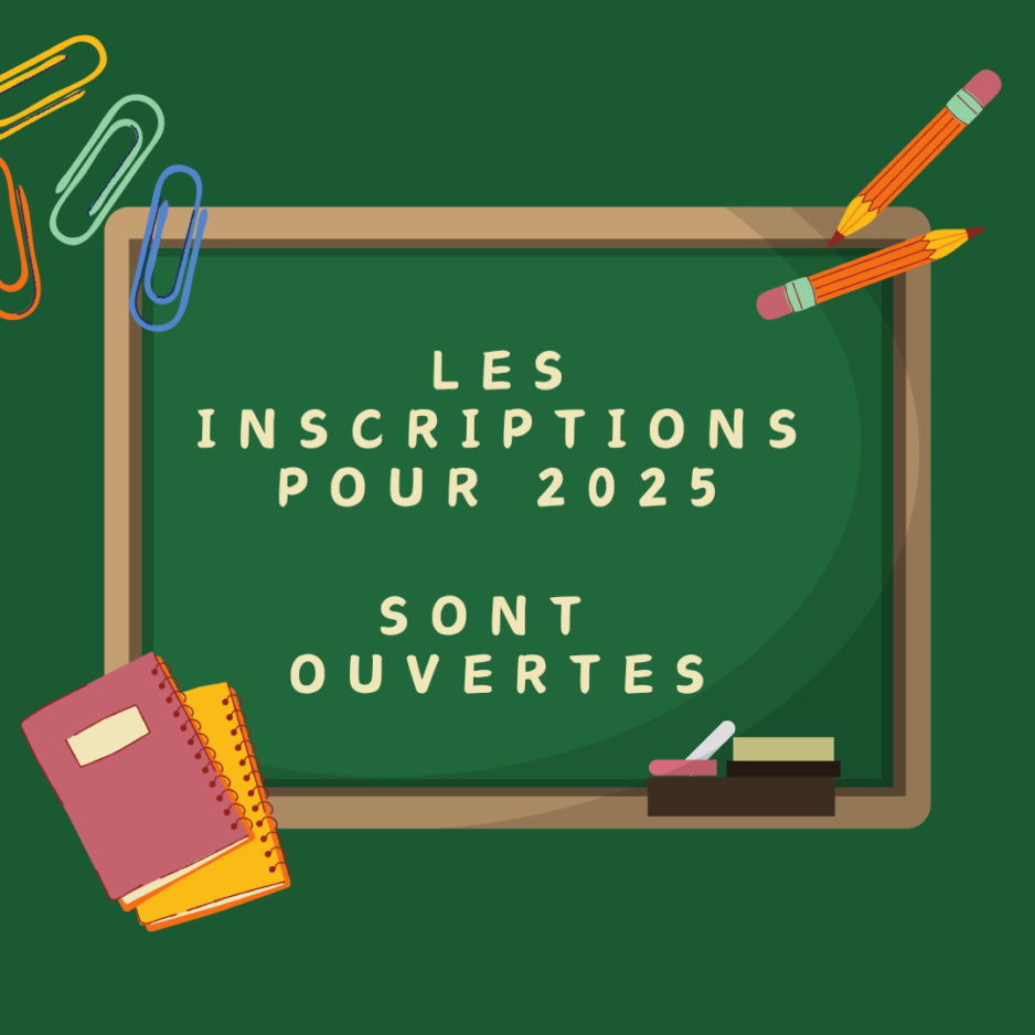 Les inscriptions sont ouvertes