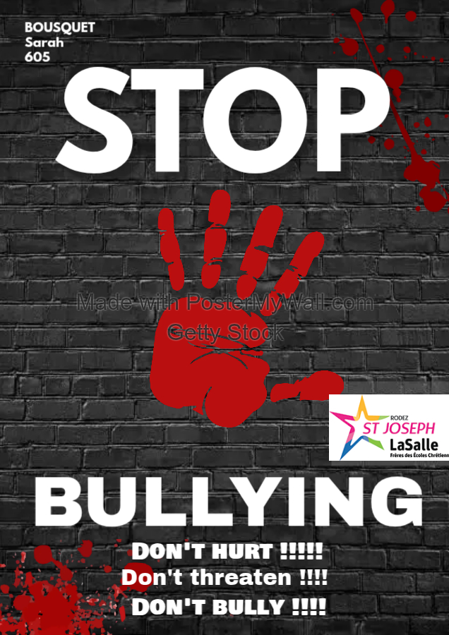 Affiches des 6èmes contre le harcèlement